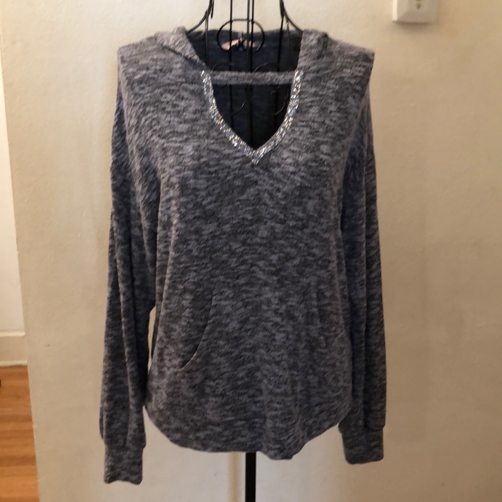 Heather Blue Hoodie